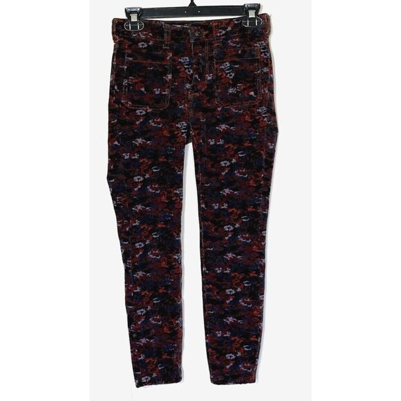New ANTHROPOLOGIE Pilcro Letterpress Floral Skinny Corduroy Jeans Pants - Picture 4 of 10
